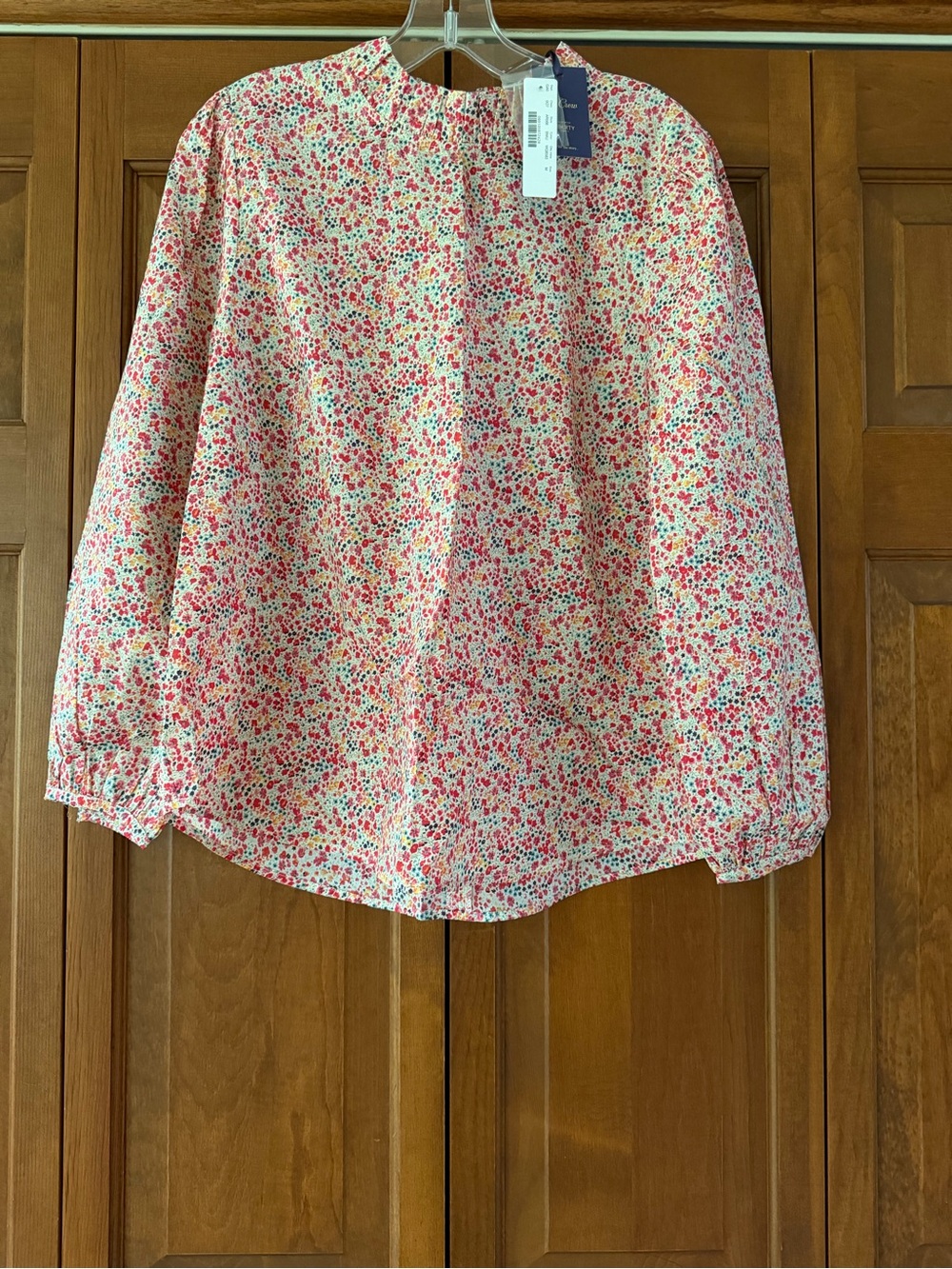 J. Crew Multicolor Floral Print Blouse